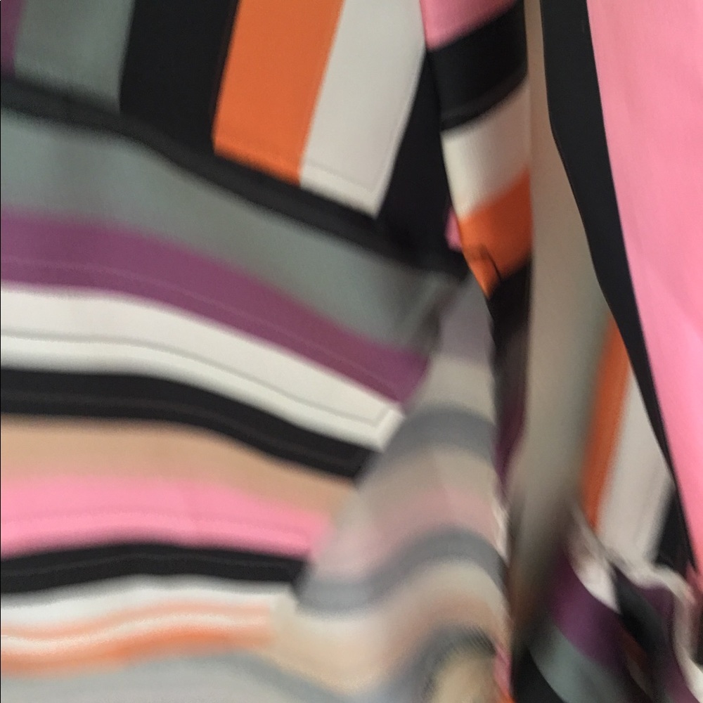 Stripe Polyester Blouse, - image 8